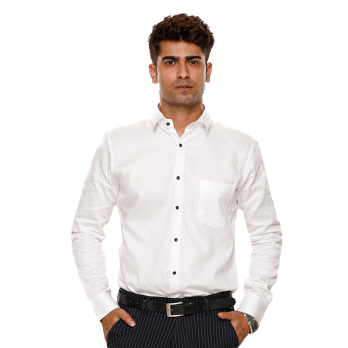 White Regular Fit Formal Shirt - M Baazar - The Fashion Store